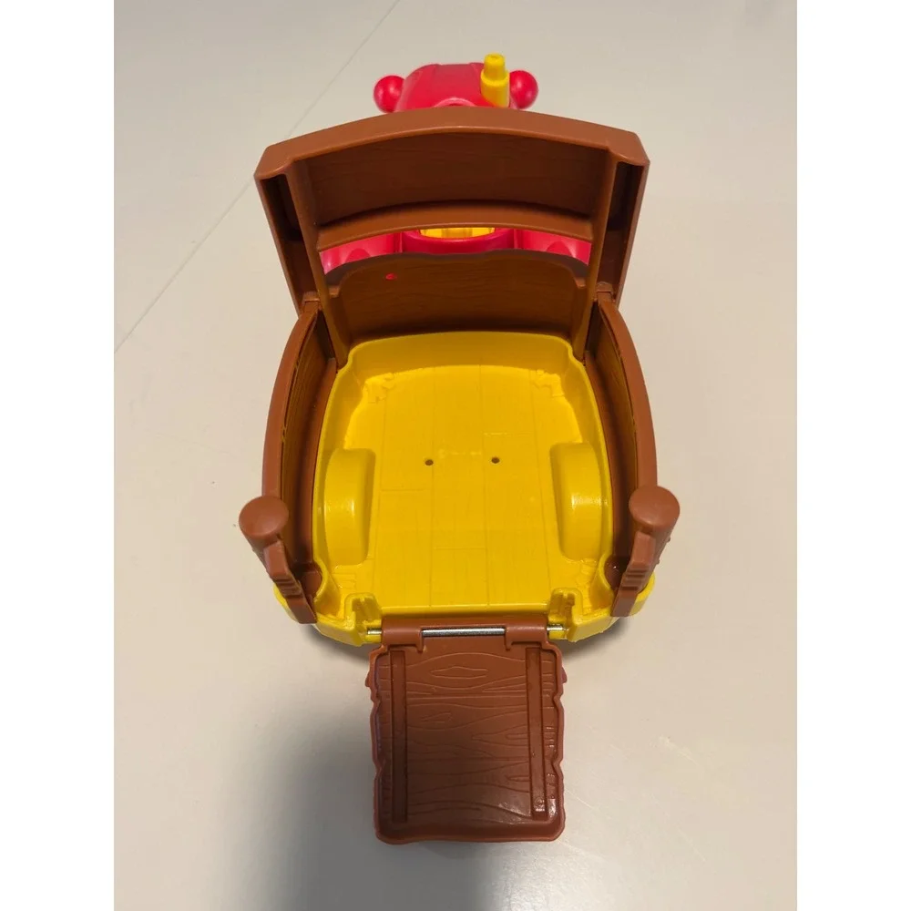 Fisher Price Little People Red Farm Tractor and Trailer  2011 Mattel